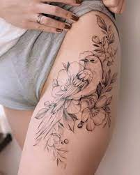 Darylis Bird And Flowers Tattoo Bird Tattoos For Women Tattoos For Women Wrist Tattoos For Women