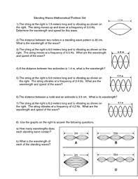 Found worksheet you are looking for? Standing Waves Mathematical Problem Set By Mr J Kim Tpt