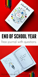 Do a compare and contrast of the two books. End Of School Year Printable Journal Of Questions For Kids Adventure In A Box