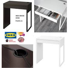 Ikea stornas ini kami beli di ikea batu kawan penang. Ikea Micke Desk Study Table 73x50 Cm Computer Desk Office Desk Meja Komputer Meja Belajar Ikea Ready Stock Malaysia Shopee Malaysia