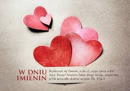 Traditionally, name day celebrations (polish: Kartka Skladana Imieniny 1 Rozkoszuj Sie Panem A Da Ci Ksiegarnia Religijna Bogulandia Pl