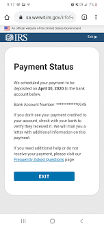 Deposit Date Non Filer Irs Portal 4 15 Was Finally Able To Get In Been Get Payment Status Unavailable Since I Filed 4 15 Didnt File 18 Or 19 Stimuluscheck