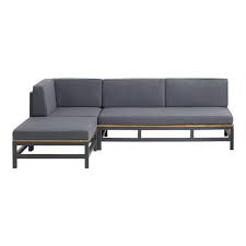 Sold and shipped by costway. Alicante Gray Metal Outdoor Sofa Set