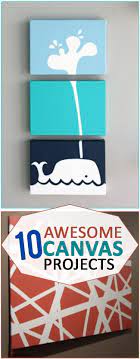 10 Awesome Canvas Projects That Will Amaze Diy Canvas Canvas Crafts Fun Crafts