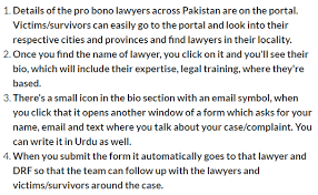 In our legal system, litigants suffer a lot. Online Portal For Harassment Survivors With Free Legal Aid Launched In Pakistan Siasat Pk News Blog