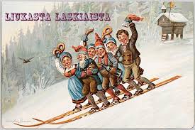#shrovetide (#laskiainen in #finnish), a laskiaispullat leivottu mantelimassa ja kermavaahto lisätään vasta kun lastenlapset tulevat pihatreffeille. E Kortit Laskiainen Laskiaiskortit