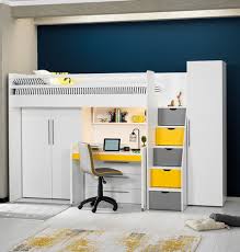 Auch wenn dieser kinder hochbett mit schreibtisch vielleicht im preisbereich der premium produkte liegt, spiegelt sich dieser preis ohne zweifel in den testkriterien langlebigkeit und qualität wider. Jugend Hochbett Set Neo 4 Teilig Moebel Lux De
