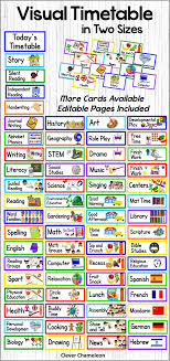 Visual Timetable In Two Sizes Visual Timetable Primary Teaching Phonics Lessons