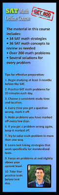 The Get 800 Sat Math Prep Online Course Created By Dr Steve Warner Http Satprepget800 Com Sat Math Course Sat Math Learn Math Online Online Math Courses