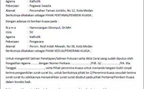 Cara membuat surat kuasa dinas. Contoh Surat Kuasa Permohonan Cerai Kumpulan Contoh Cute766