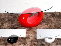 Caflife table runners 13 x 72 inch for wedding banquet party christmas holiday decoration,for coffee table dresser and dining table runner.red and gold 4.4 out of 5 stars 98 $19.86 $ 19. Oval Glass Coffee Table With Red High Gloss Base Homegenies
