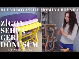 duvar boyasi ile zigon sehpa donusumu evde mobilya boyama acelya damdelen youtube mobilya boyama mobilya ev mobilyalari
