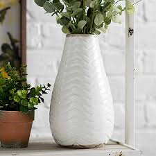 5 out of 5 stars. White Chevron Ceramic Vase 11 In Kirklands