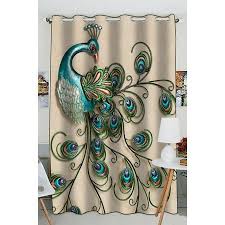 Home Peacock Bathroom Peacock Shower Curtain Peacock Decor
