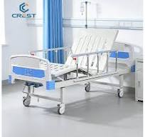 Durable Double Crank Strip Manual Hospital Bed with Adjustable Back &  Legrest Stainless Steel Construction Home Care Bed
