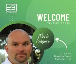 ⭐ E3 is incredibly excited to introduce our newest Regional Sales Manager,  Mark Calgaro, to the team! 🖋 Originally from the Canonsburg, PA region,  Mark comes with a vast wealth of experience