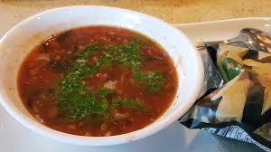 Panera's new soup has ten vegetables and less than 100 calories per cup. Garden Vegetable Soup W Pesto Picture Of Panera Bread Westford Tripadvisor