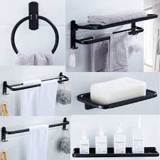 Create a calm and balanced look by putting up some wall shelves with a simple design that will blend in with the rest of your interior. Aluminum Bathroom Shower Caddy Shelf Wall Mounted Rack Organizer Towel Holder Sale Banggood Com