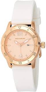 Skechers Dames Analoog Quartz Horloge Met Siliconen Band Sr6053 Kleding Skechers Dames Ana Skechers Wooden Wedding Bands Kors Watches