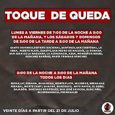 El decreto llegó a ser de 18 horas diarias, entre las 18:00 y las 12:00 horas del día siguiente, siendo el más largo en todo el país. Somos Pueblo Media Ø¯Ø± ØªÙˆÛŒÛŒØªØ± Nuevo Horario De Toque De Queda Por 20 Dias A Partir De Manana Martes 21 De Julio