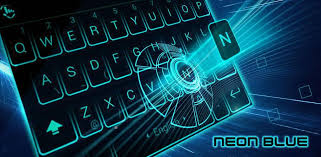 Dale a tu tsf shell el aspecto de las placas de circuitos ultra detallado! Simple Neon Blue Future Tech Keyboard Theme Neon Blue Keyboard Love Keyboard