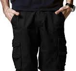 Match Men's Twill Comfort Cargo Short Without Belt #3087 (Label Size S/29  (US 28), Dark Gray) | Amazon.com