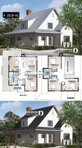 Modern tiny house home building two story plans 5 bedroom & 3 bath room instant download with free house modern house plans/482 sq. Discover The Plan 3518 V1 Hickory Lane 2 Which Will Please You For Its 4 Bedrooms And For Its Farmhouse Styles Affordable House Plans Cottage House Plans Small Cottage House Plans