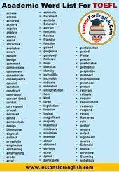 English Detailed Academic Word List For Toefl Access Access Accurate Achieve Acquire Analyse English Vocabulary Words Essay Writing Skills Learn English Words