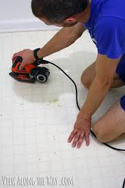 How To Paint Vinyl Or Linoleum Sheet Flooring Painted Vinyl Floors Diy Flooring Vinyl Flooring