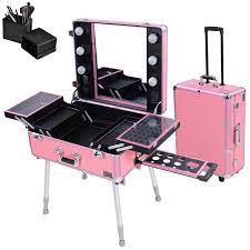 Go to the home page. Make Up Case With Lights Rolling Studio Makeup Artist Cosmetic Case W Light Leg Mirror Pink Train Table Buy Makeup Case With Lighted Mirror Aluminium Lighted Makeup Train Case Trolley Makeup Artist Case