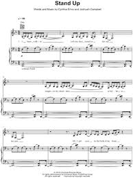 Cynthia Erivo Stand Up Sheet Music In D Minor Transposable Download Print Sku Mn0206119