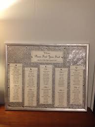 Diy Seating Chart I Bought The Cork Board From Target In The Stationery Aisle I Used Christmas Glitter W Glitter Wrapping Paper Diy Seating Glitter Christmas
