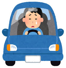 いろいろな表情の車を運転している男性のイラスト | かわいいフリー ...