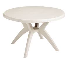 Diameter round steel outdoor patio dining table. Grosfillex Ibiza 46 In Round Resin Patio Dining Table Et T Distributors