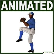 Black Baseball Player Hi Poly Pitcher By Codethislab High Poly 3d Model Not Suitable For Virtual Reality Vr Augmented Reali Baseball Players Baseball Model