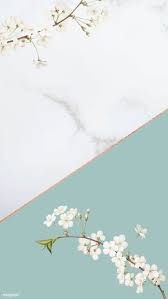 Download Premium Vector Of Tiny White Flower On Turquoise Background Flower Background Wallpaper Turquoise Background Iphone Background Wallpaper