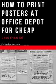 How To Print Posters For Cheap At Office Depot Poster Prints Office Depot Classroom Posters