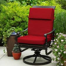 Allen Roth Cherry Red High Back Patio Chair Cushion Lowes Com Patio Chair Cushions Patio Chairs Chair Cushions
