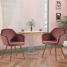 Check spelling or type a new query. Furniture Warehouse Uk Set Of 2 Pink Velvet Dining Chairs With Arms And Padded Seat Cushion Gold Legs For Kitchen Dining Room Accent Chair Armchair For Living Room Corner Chair Tub