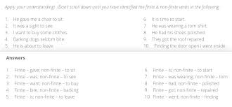 The speaking engagement was for next friday afternoon. Finite Non Finite Verbs