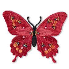 Prym 926163 Аппликация Бабочка, эксклюзивная, с бусинами, красная – купить  с доставкой в Швеймаркет