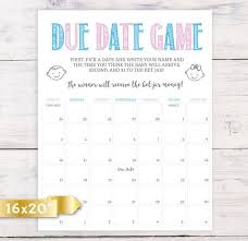 Just print your favorite games and share the fun with your guests. Printable Due Date Guessing Game A Great Baby Shower Game For Your Guests Make Predictions F Baby Shower Planning Baby Shower Activities Baby Guessing Game