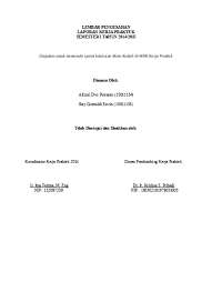 Contoh laporan pkl atau kepanjangan dari contoh laporan praktek kerja lapangan adalah kegiatan wajib yang harus dipenuhi untuk menyelesaikan satu mata pelajaran dalam sekolah menengah kejuruan dan sejenisnya. Top Pdf Lembar Pengesahan Laporan Akhir Hasil Penelitian After Revisi 123dok Com