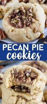 Pecan Pie Cookies Crazy For Crust Recipe Pecan Pie Cookies Pecan Pie Easy Holiday Cookie Recipes