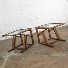 Cast iron pipes make the handles that extend 2.5\ on each end. Vintage Stavoak Pair End Side Tables Jack Daniels Barrel Staves Jobie G Redmond For Sale At 1stdibs