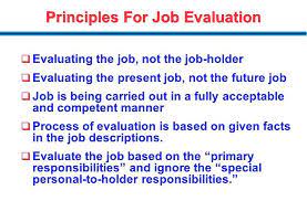 What Are The Principles Of Job Evaluation ما هي مبادئ تقييم الوظيفة