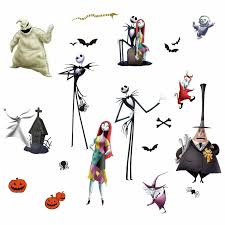 Room Mates The Nightmare Before Christmas Peel And Stick 21 Piece Wall Decal Set Reviews Wayfair