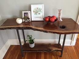 Discover entryway foyer table at world market, and thousands more unique finds from around the world. Live Edge Entryway Console Table Black Walnut Hallway Table Etsy In 2021 Entryway Table Modern Wood Entry Table Entryway Console Table