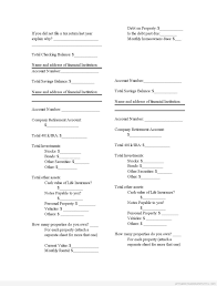 Free Financial Statement Form Printable Real Estate Forms Personal Financial Statement Financial Statement Real Estate Forms