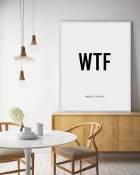 Funny Quotes Funny Prints Funny Kitchen Prints Wtf Etsy Kitchen Humor Kitchen Prints Funny Prints
